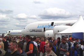 A380 und A340 (im Hintergrund)
