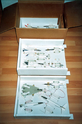 Transportkarton mit drei B�den