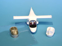 Bild einer XV-15A Tiltrotor im Rohbau