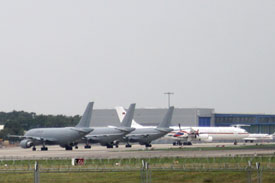 Bild vom Militärbereich des Flughafens Kön-Bonn