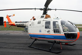 Bild von der Eurocopter Bo 105 des DLR