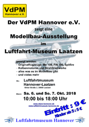 Plakat für die VdPM-Ausstellung 2018 im Luftfahrt-Museum Laatzen