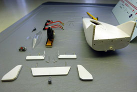 Foto von Modell-Bauteilen