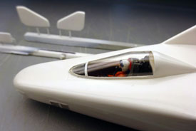 Foto von lackierten Modell-Bauteilen