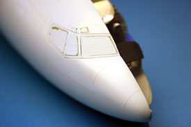 Foto von Bugbereich mit Cockpit