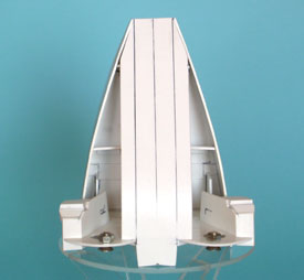 Der Tail Cone-Rohbau von oben