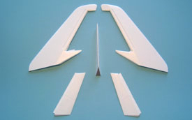 Seitenleitwerk, Seitenruder und alternative Luftbremsklappen