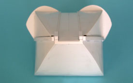 Der Tail Cone-Rohbau von hinten