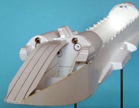 Orbiter-Rumpfrohbau mit Tail Cone-Rohbau