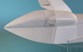 Der erkennbar gute Randschlu&szlig; des Tail Cone