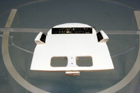 Foto von der Flugdeck-Decke