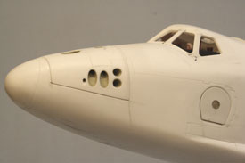 Foto von der RCS-Bugsektion im Shuttle