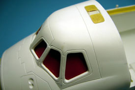 Foto vom Modell im Cockpitbereich