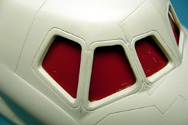 Foto vom Modell im Cockpitbereich