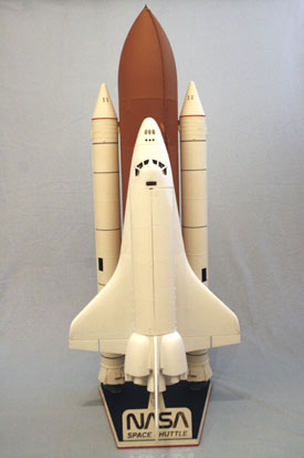 Foto vom Modell mit Tank und Boostern