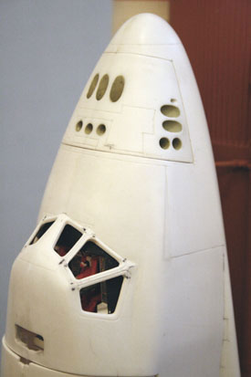 Foto vom Modell mit Tank und Boostern