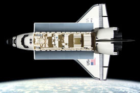 Foto vom Modell in Orbitkonfiguration