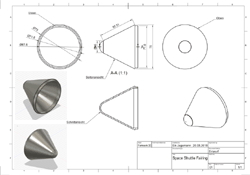 Entwurfsdatei des Fairings des Shuttle-C