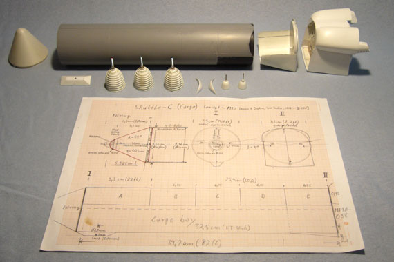 Foto vom Rohbau mit Einzeltelen