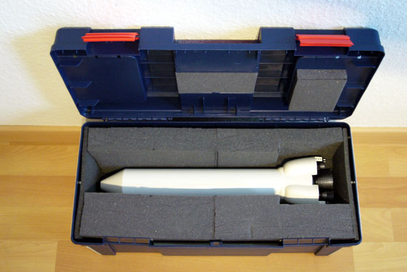 Foto von der offenen Transportbox