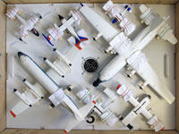 Aufsichtaufnahme der Modell-Transportholzkiste 5