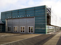 Au&szlig;enansicht der Bremenhalle