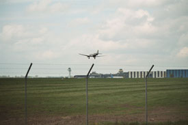 Die "D-CXXX" kurz vor der Landung