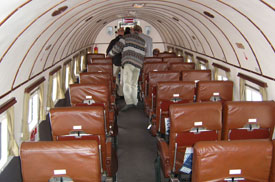 Die Kabine der "D-CXXX" zum Cockpit