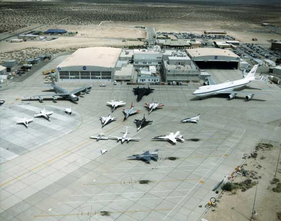 Luftbild vom DFRC von 1997