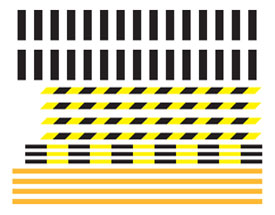 Bild vom Decalbogen f&uuml;r Warnstreifen