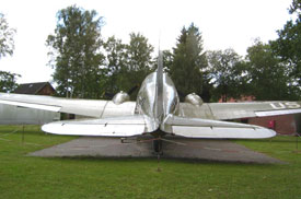 Die C-47 von hinten