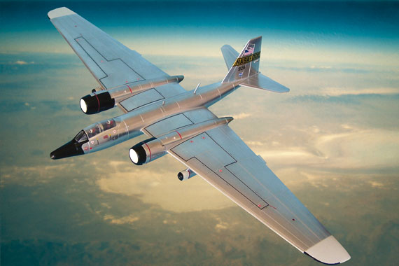 Bildcollage von der General Dynamics/Martin WB-57F NASA 928