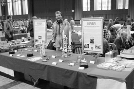 The author with a selection of his model-fleet