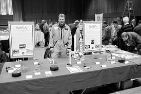 The model-display, comprising various air- and spacecraft