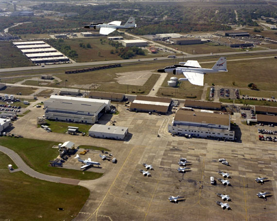 Luftbild vom Ellington Field