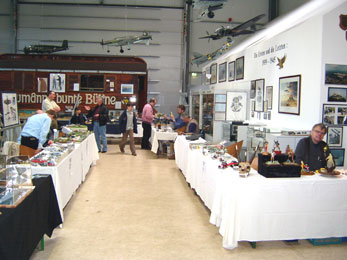 Ausstellertische im Museum