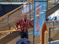 Foto vom Ausstellertisch in der MuK