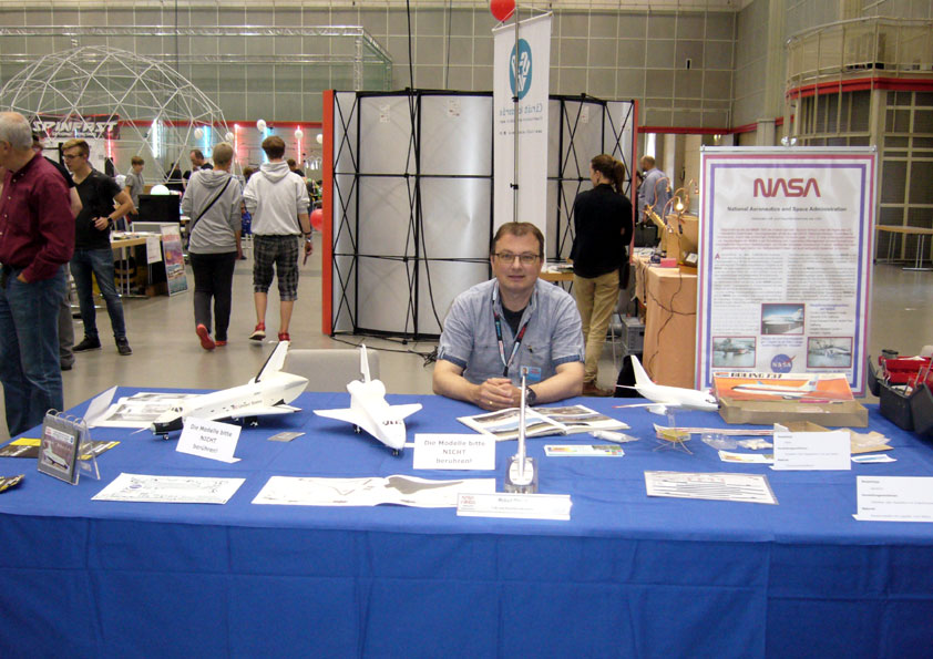 Bild von der NASA-Wings-Pr&auml;sentation mit Autor der website