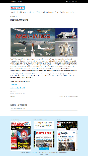 Screenshot der NASA-Wings-Pr&auml;sentation auf maker-faire.de