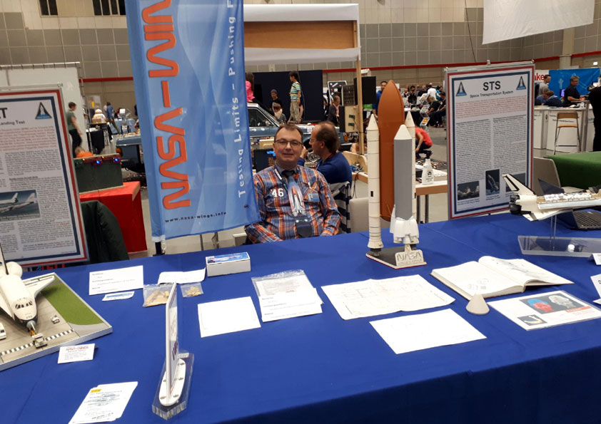 Bild von der NASA-Wings-Pr&auml;sentation mit Autor der website