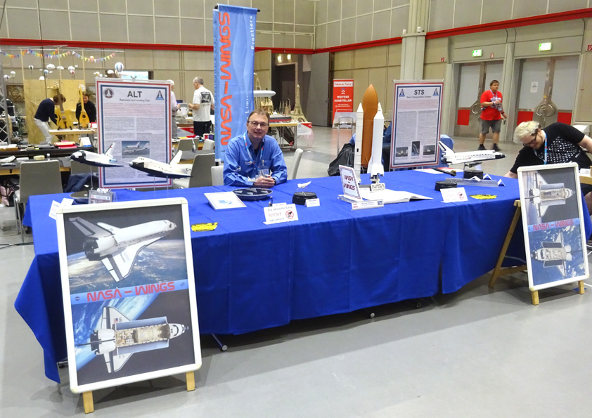 Bild von der NASA-Wings-Pr&auml;sentation mit Autor der website