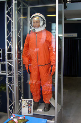 So einen Scaphander trug auch Juri Gagarin, der erste Mensch im All