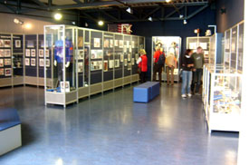 Reichlich detailliert ausgestattete Vitrinen