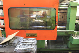 Detailbild von Spritzgussmaschine