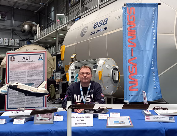 Bild in der Raumfahrthalle aufgenommen