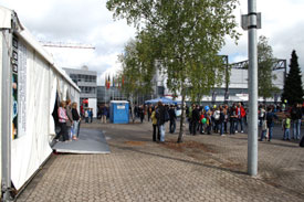 Bild vom Ausstellungszelt und EAC