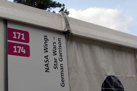 Bild vom Ausstellungszelt