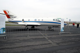 Bild von der Dassault Falcon 20E des DLR
