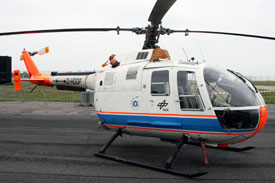 Bild von der Eurocopter Bo 105 des DLR