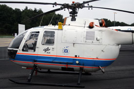 Bild von der Eurocopter Bo 105 des DLR